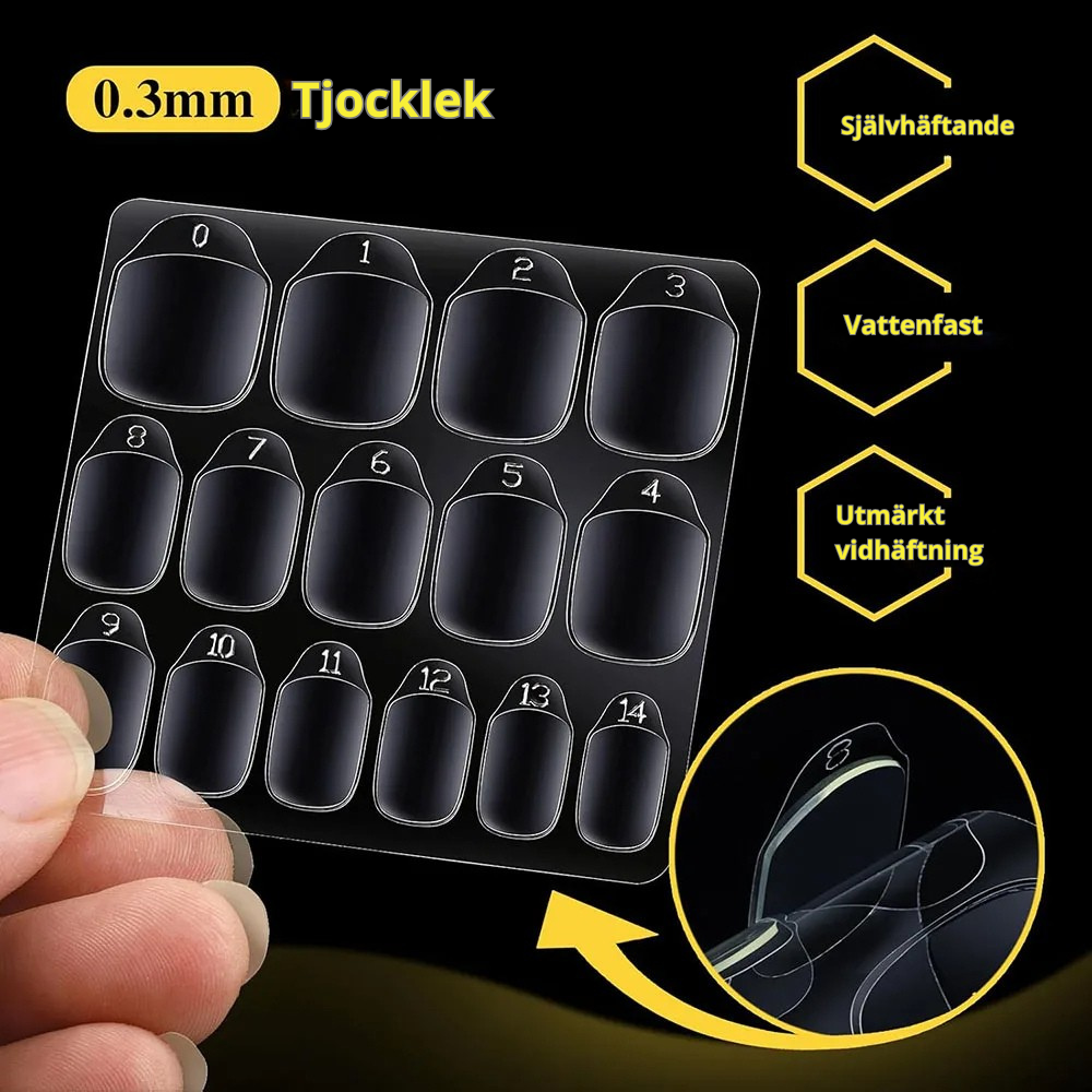 15 olika storlekar tjocklek